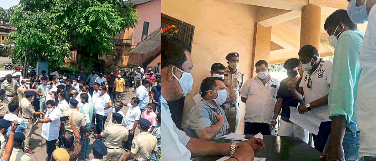 काँग्रेसचा वीज बिलात कपातीच्या मागणीसाठी मोर्चा; नीलेश काब्राल मुख्यमंत्र्यांशी चर्चा करणार