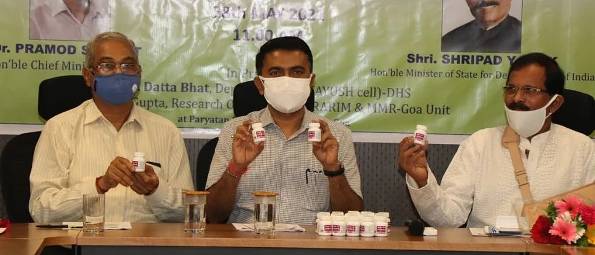 गोव्यात कोरोनासाठी 'आयुष 64' औषधांचे वितरण