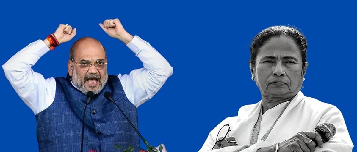 West Bengal Mamata Banerjee and Amit Shah clash after BJP workers mother dies
