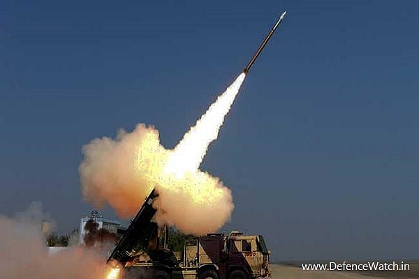 Upgraded Versions of Pinaka Rocket Systems successfully test-fired