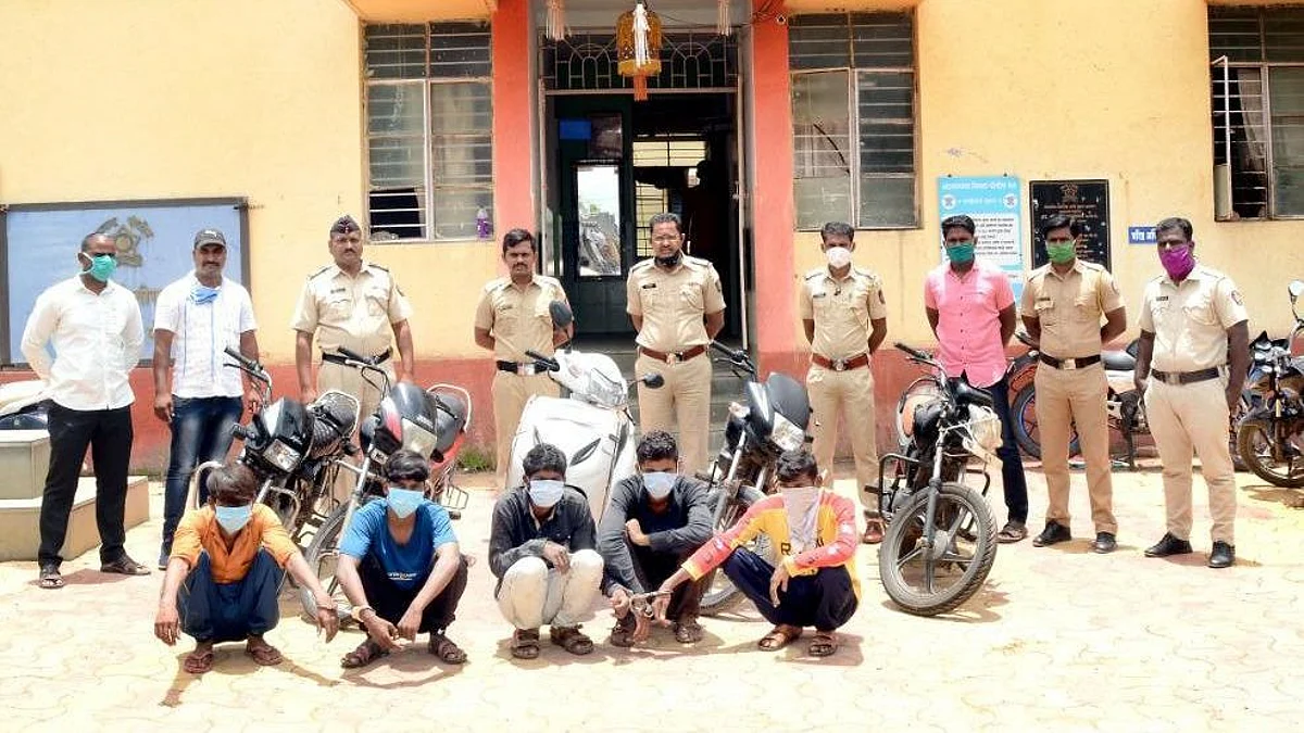 जामखेडमध्ये मोटारसायकल चोरी करणार्या पाच जणांना अटक