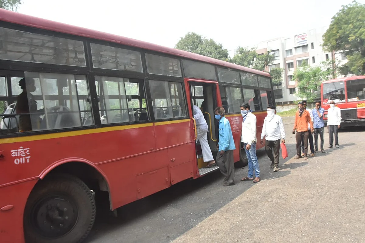 Finally, city buses hit the road after 7 months