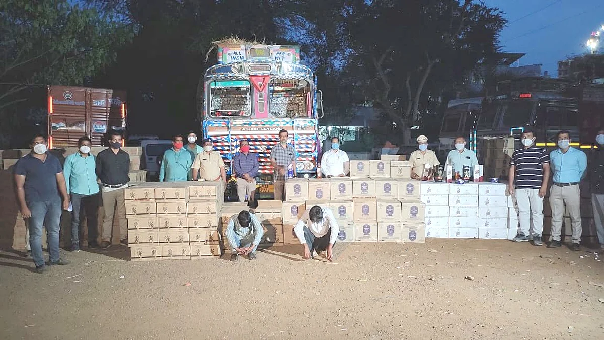 येवला येथुन एक कोटींचा मद्यसाठा जप्त
