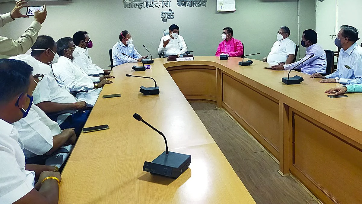 करोनाच्या सुविधांबाबत भाजपच्या खासदार, आमदारांचा जिल्हाधिकार्यांवर रोष