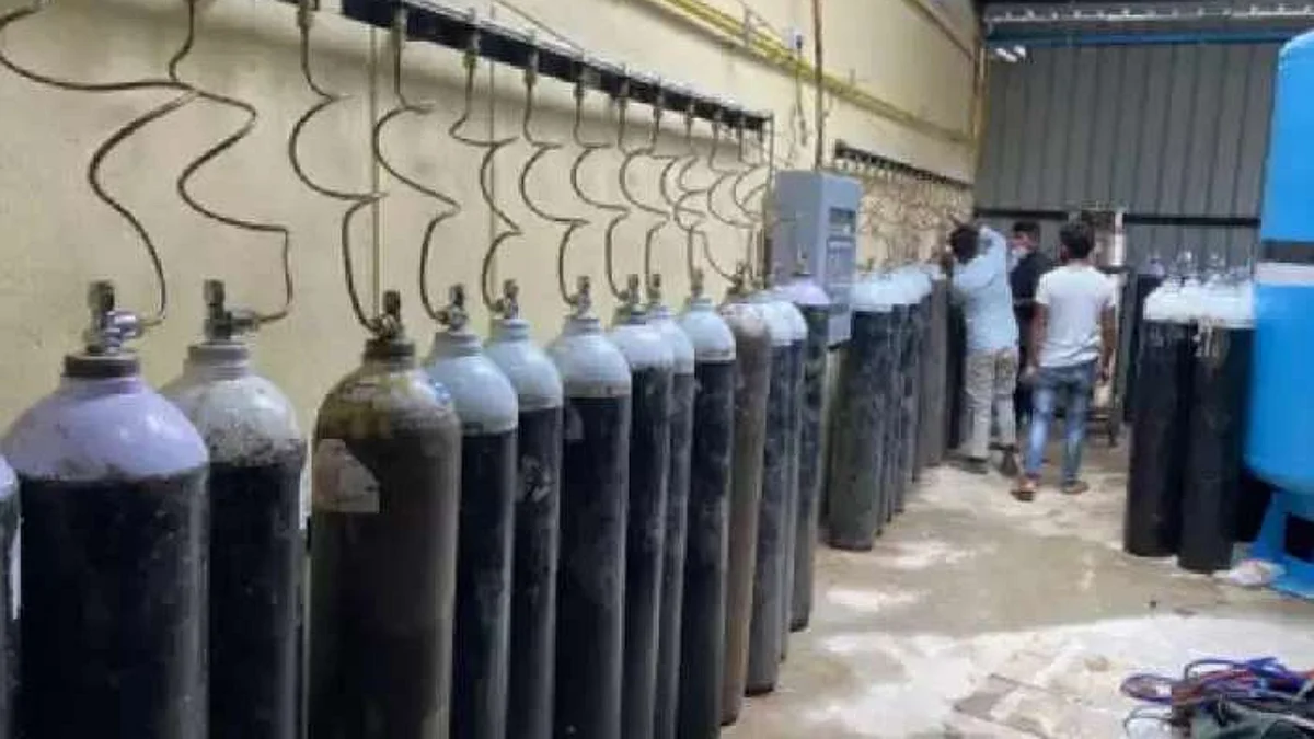 सिन्नर येथील मे. स्वस्तिक एयर प्लांटमधून ऑक्सिजन निर्मिती सुरू
