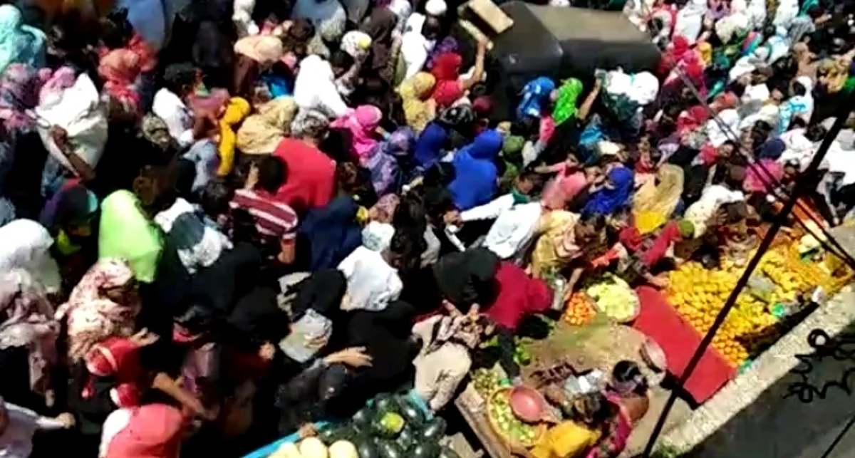 नाशिकमध्ये लॉकडाऊन सुरु होण्यापुर्वी गर्दीचा महापूर
