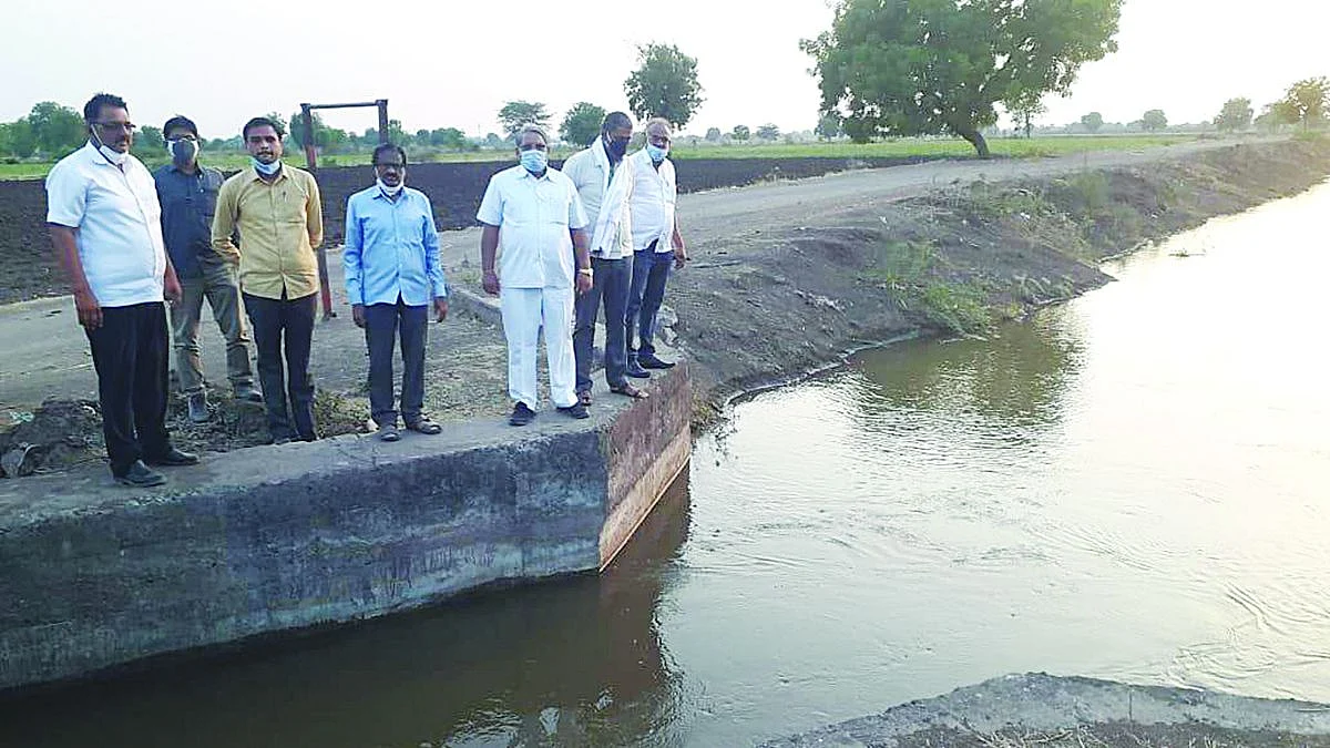 अनेर धरणाचे पाणी सोमवारीच पाटचारीत सोडले