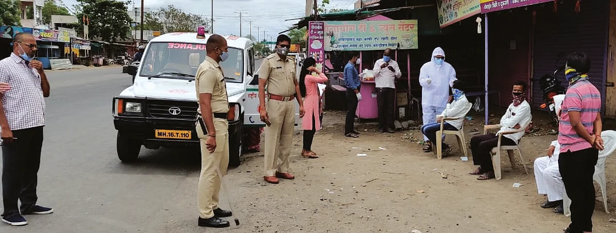 वडाळ्यात विनाकारण फिरणार्यांची अँटीजेन चाचणी