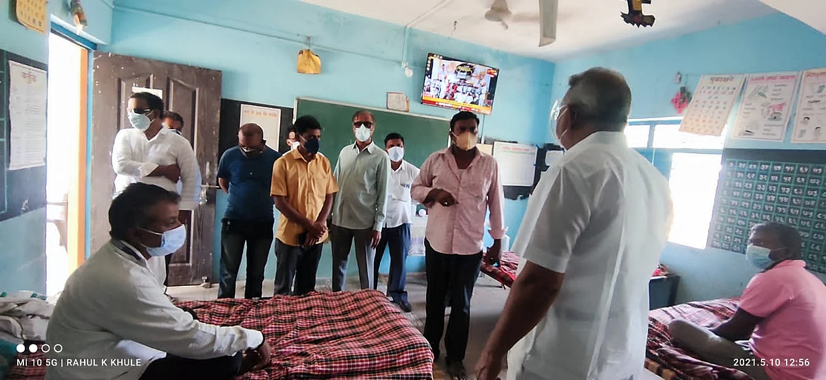 वडांगळीचे मिनी कोविड सेंटर ठरले जिल्हाभरासाठी आदर्श