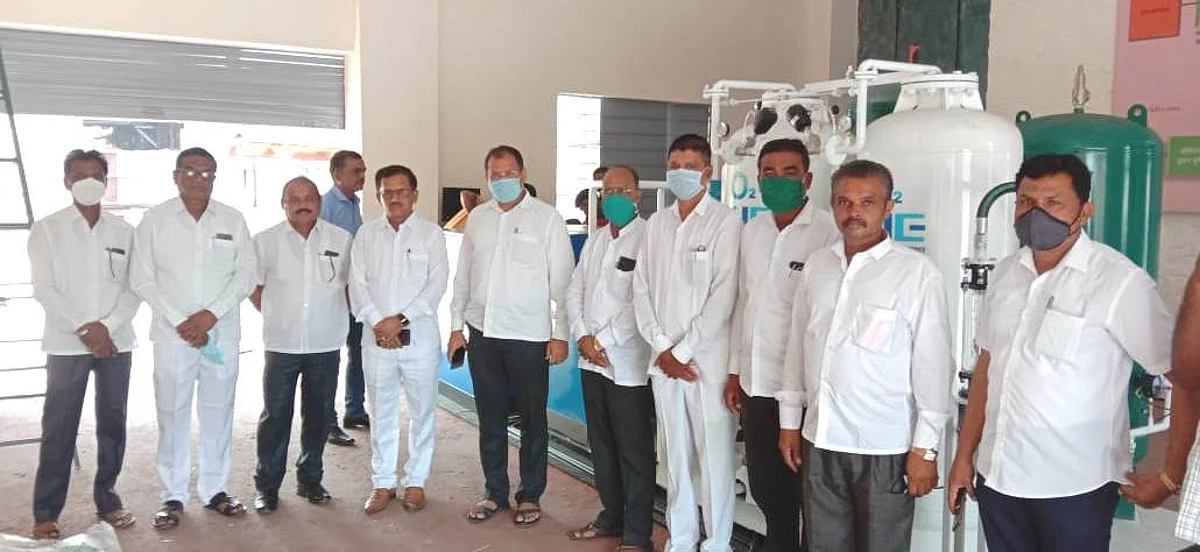 थोरात कारखान्याच्या ऑक्सिजन निर्मिती प्लँटचे काम अंतिम टप्प्यात