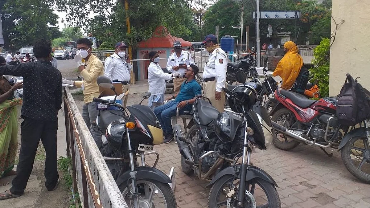 विनामास्क फिरणार्यांची अँटीजेन चाचणी
