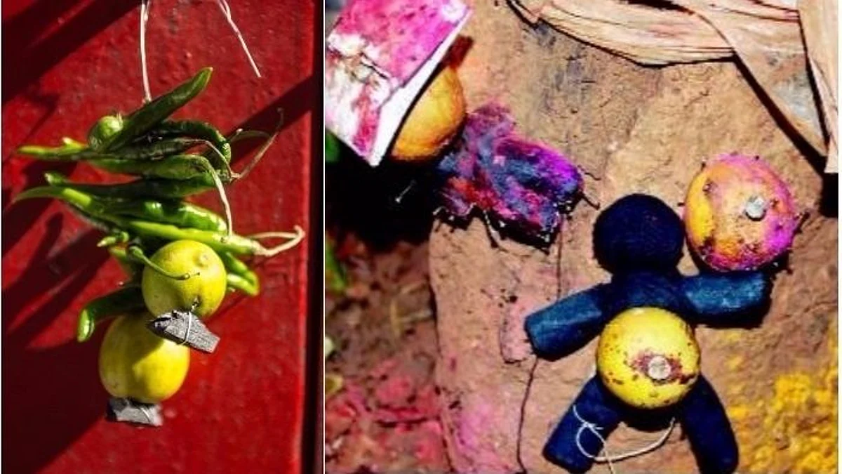 चक्क वकीलांच्या घरासमोर जादूटोणा