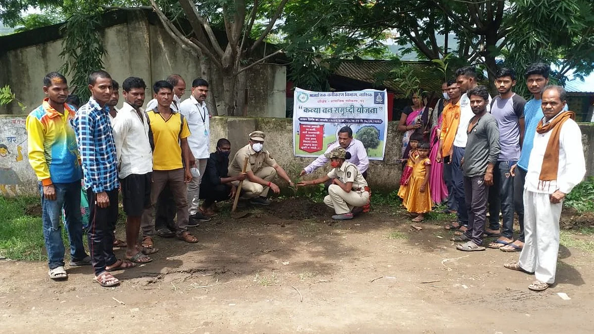 One girl child, ten saplings