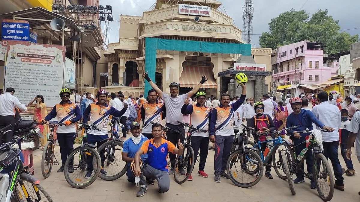 शेवगाव ते पंढरपूर सायकल वारी