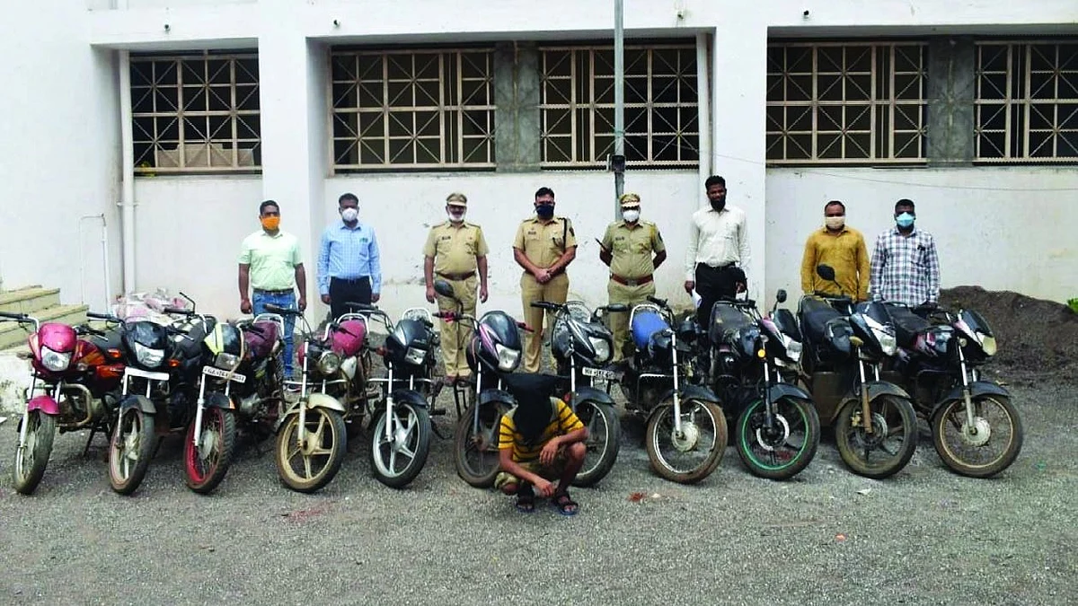 महाराष्ट्र, गुजरात राज्यात मोटार सायकल चोरी करणारा अट्टल चोरट्यास अटक