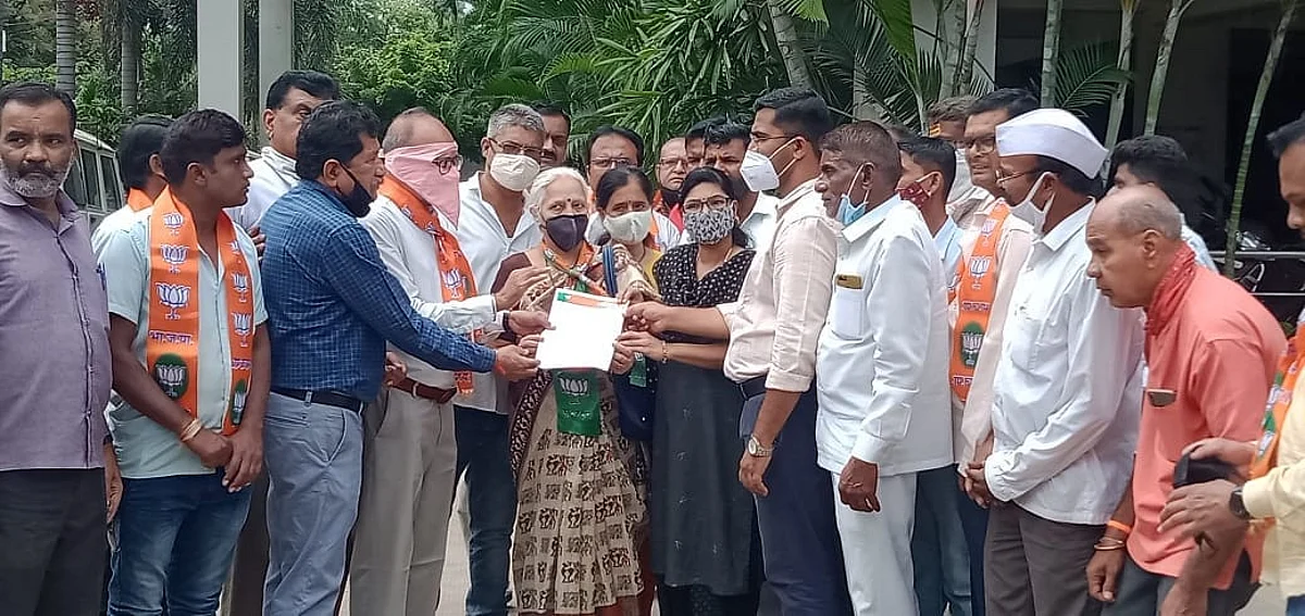 संगमनेरात भाजपकडून महाविकास आघाडीचा निषेध