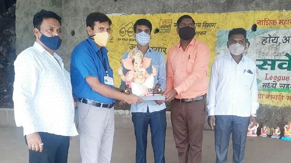 मनपाच्या मूर्ती संकलन केंद्रांस प्रतिसाद