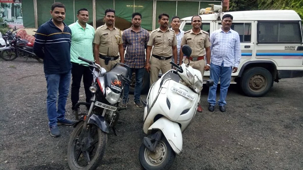 चोरलेल्या दुचाकी शिरसोली शिवारात लपविल्या