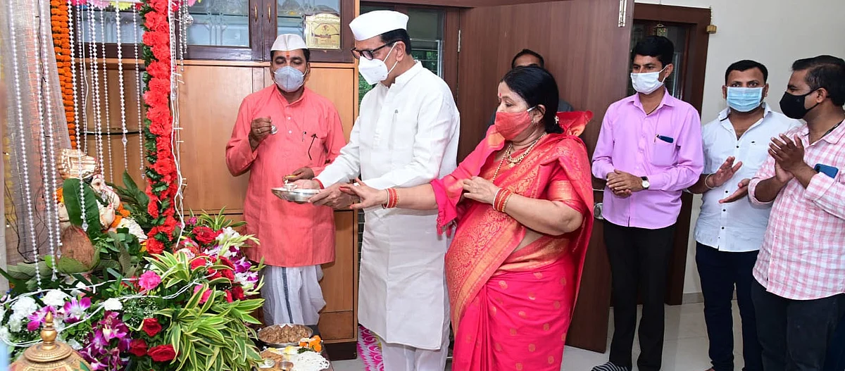 संगमनेरात गणरायाची उत्साहात प्रतिष्ठापना
