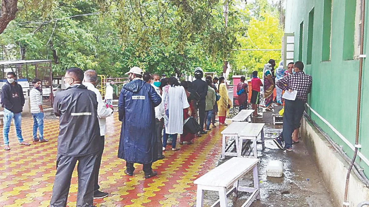 Vaccination amidst rains