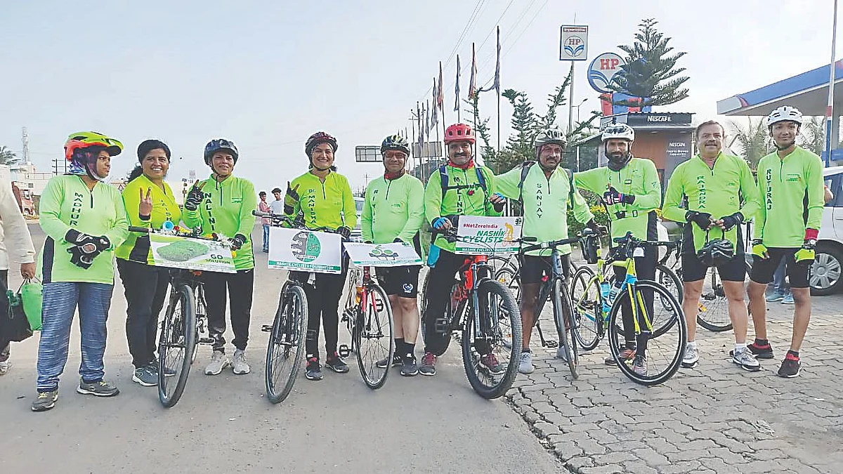 #NetZeroIndia Nashik to Mumbai Cycle Ride