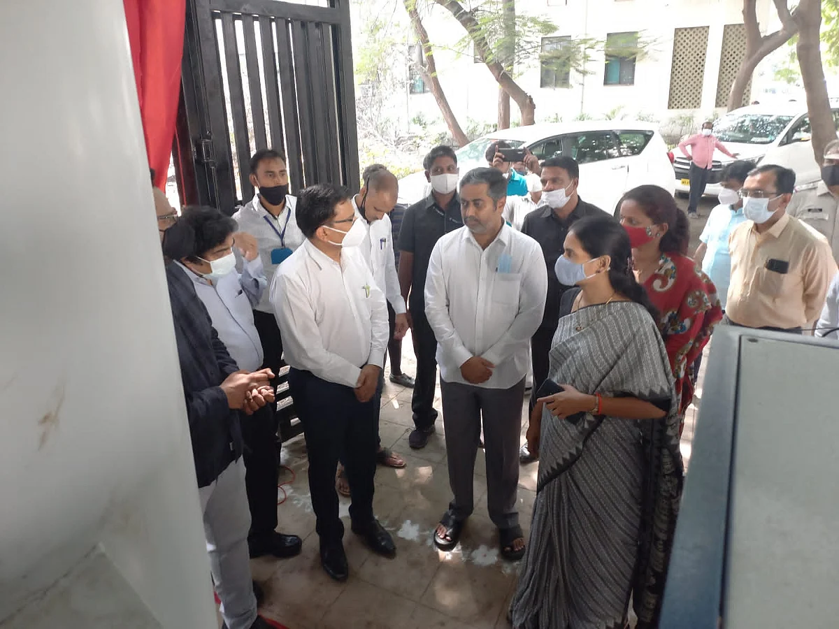 जिल्हा रुग्णालयातील १ हजार एलपीएमचा ऑक्सिजन प्लांट सुरु