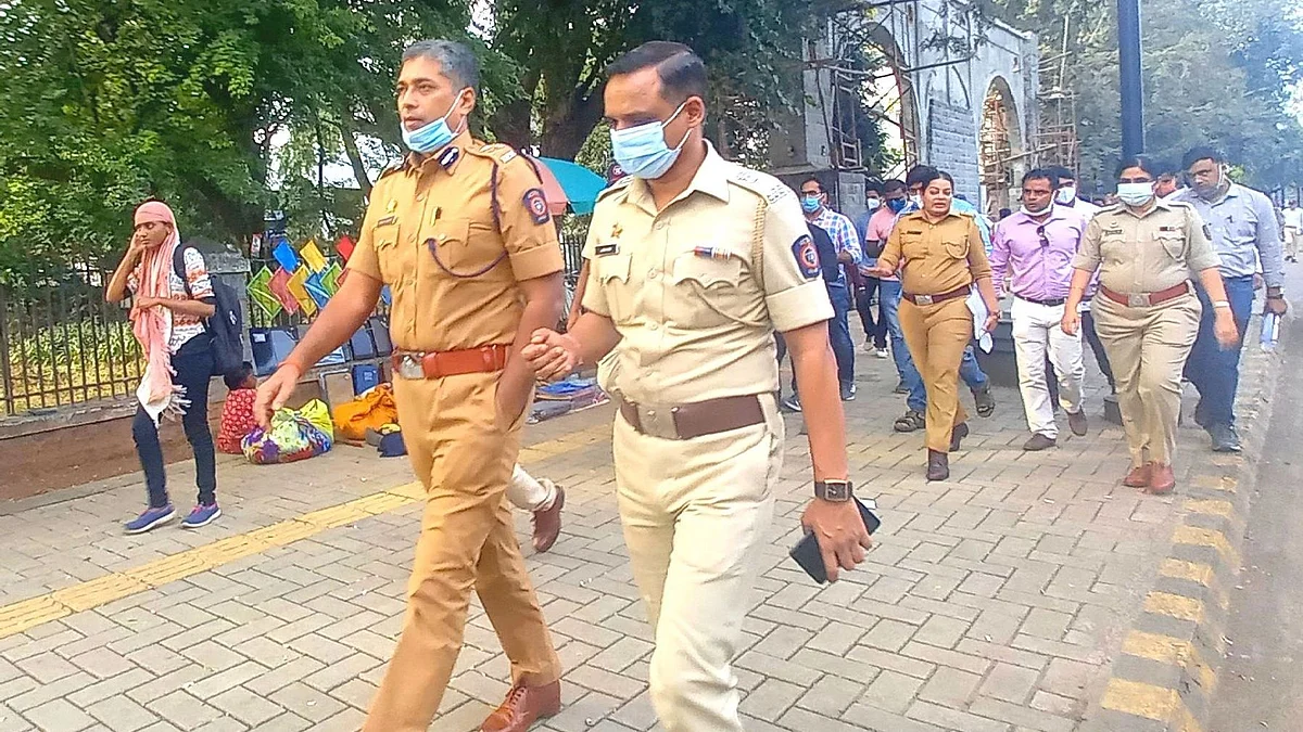 पोलीस आयुक्तांची स्मार्ट रोडवर पाहणी