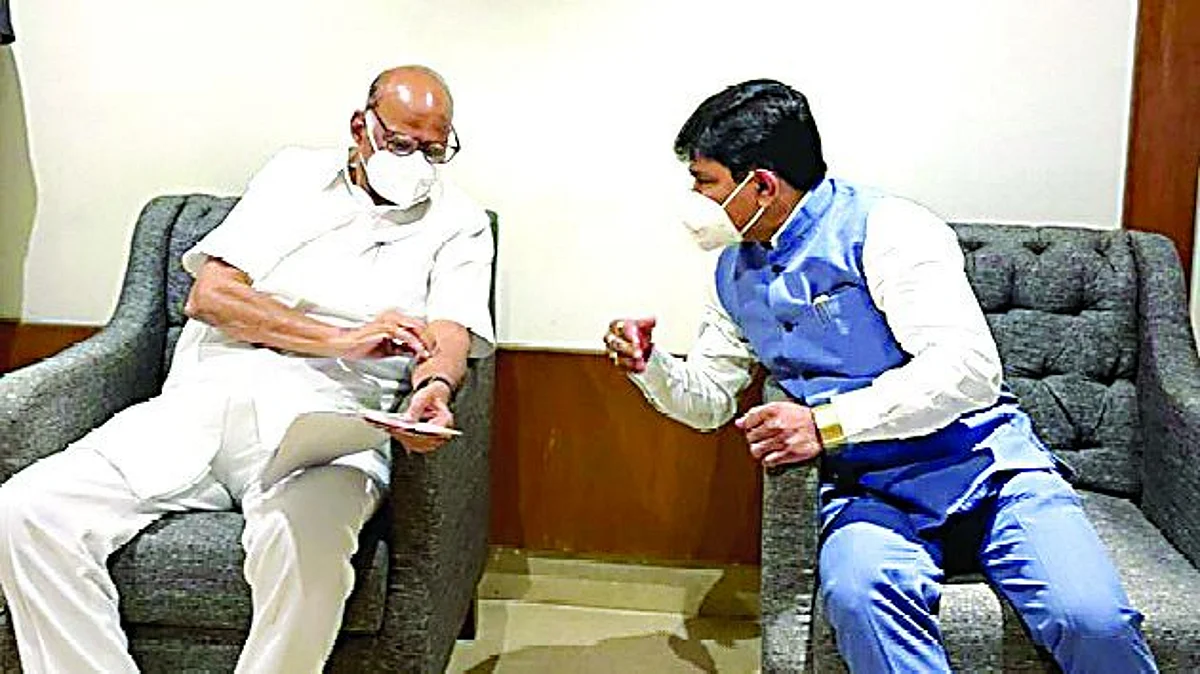 नासाकासाठी साकडे; गोडसे यांची शरद पवारांशी चर्चा