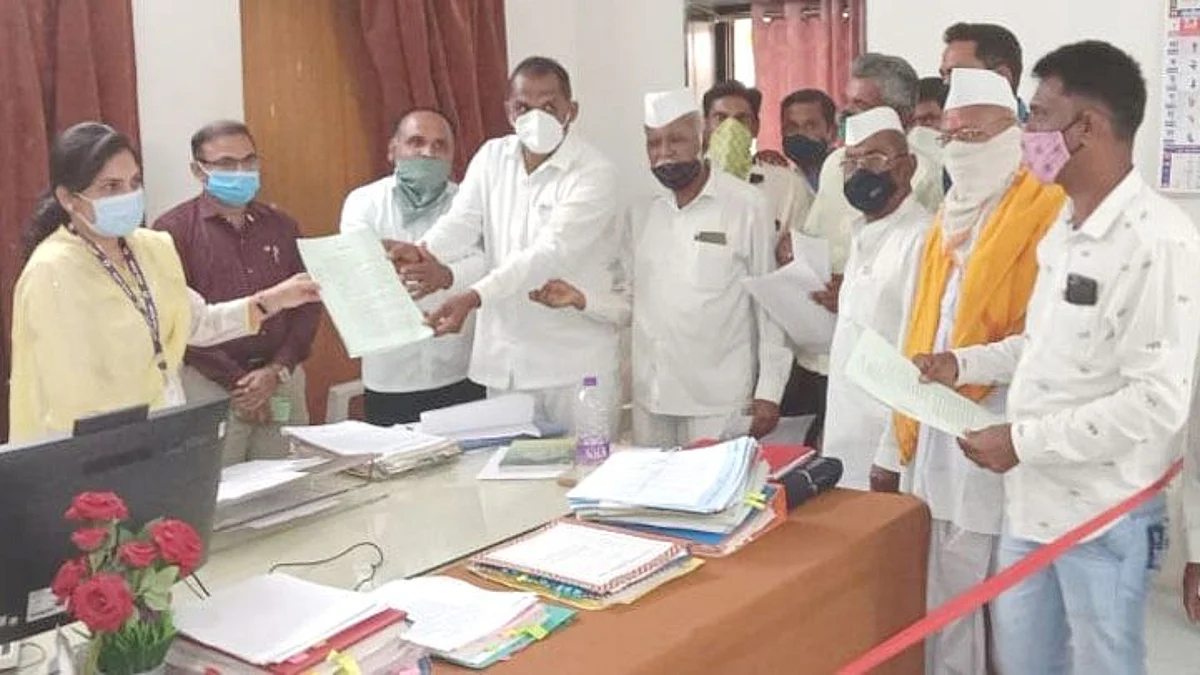 सुरत-हैदराबाद महामार्ग भूसंपादनाला शेतकर्यांचा विरोध