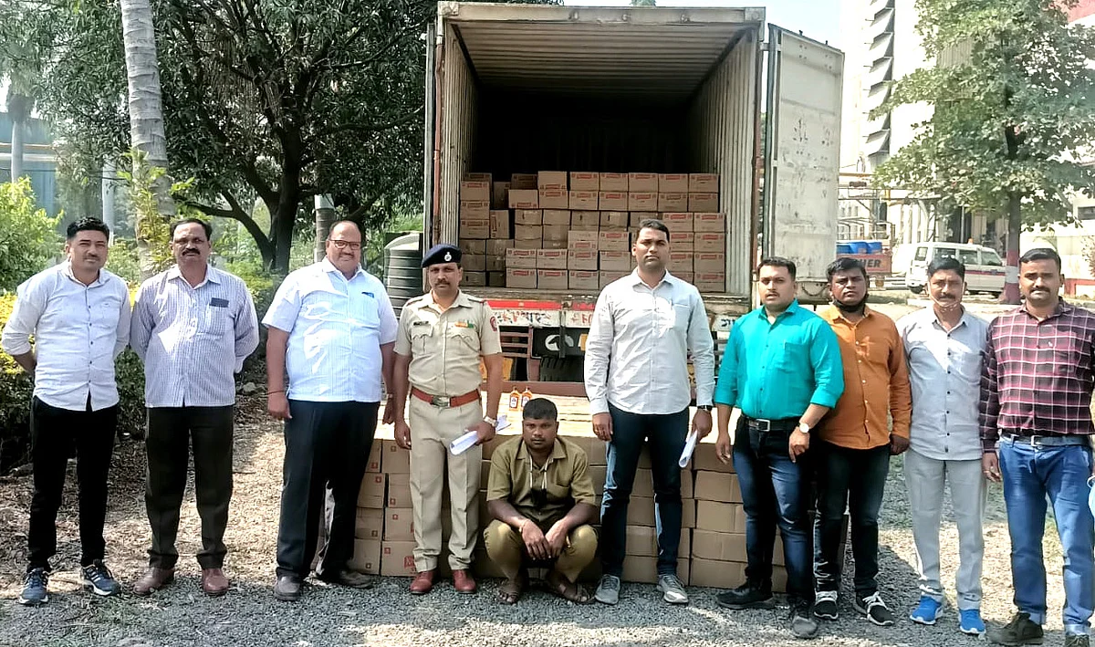 संगमनेरात परराज्यातील 69 लाखांची दारू जप्त