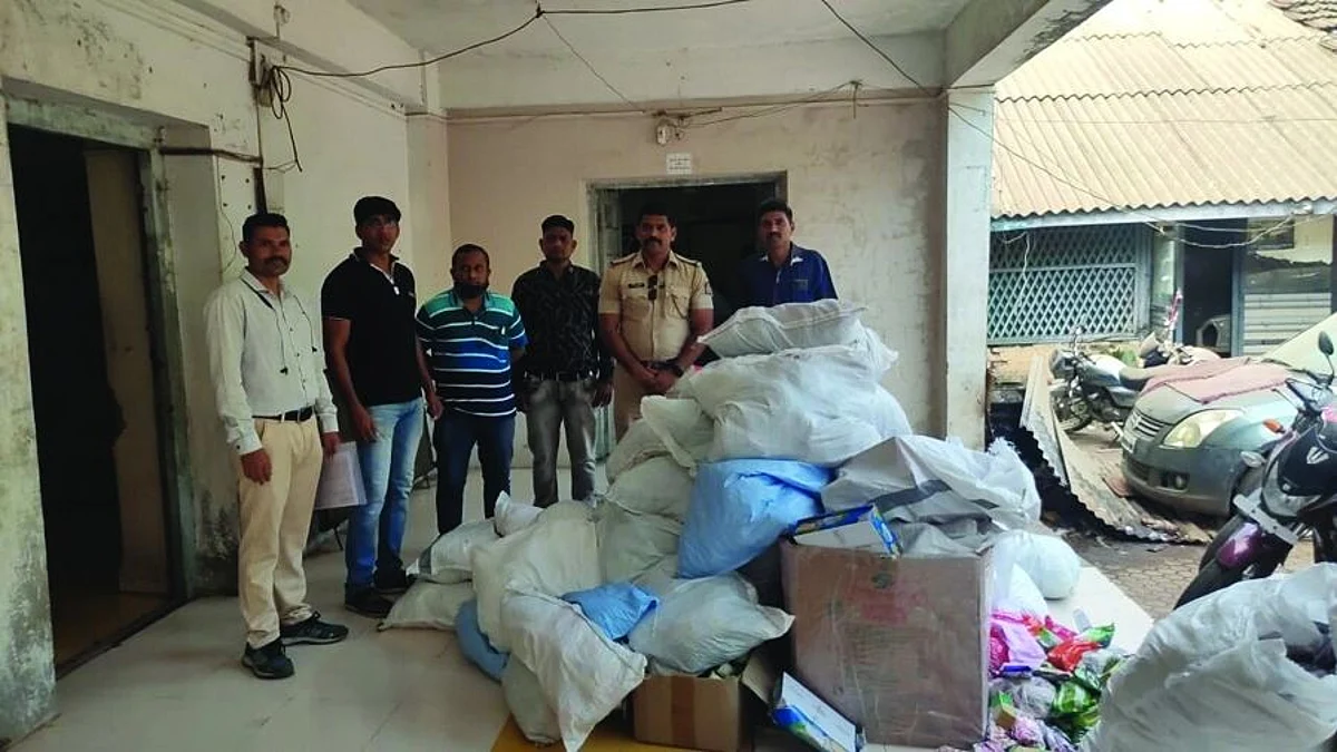 नंदुरबार शहरात अवैध गुटख्यासह चार लाखांचा मुद्देमाल जप्त