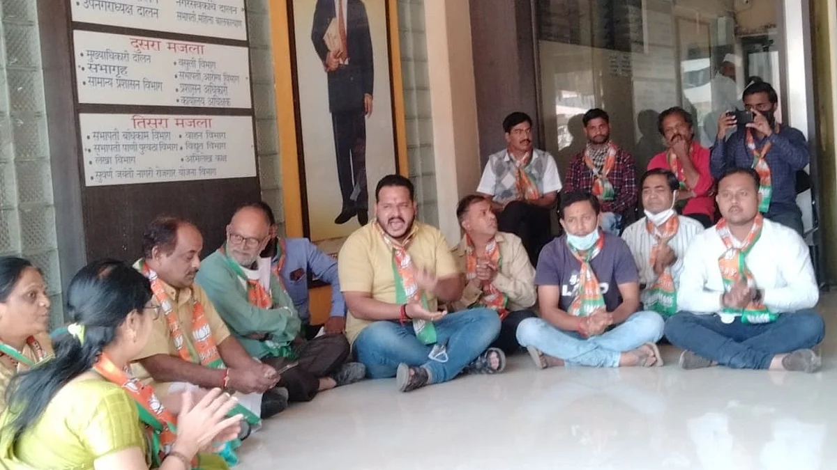 लेखी आश्वासनानंतर भाजपाचे उपोषण मागे