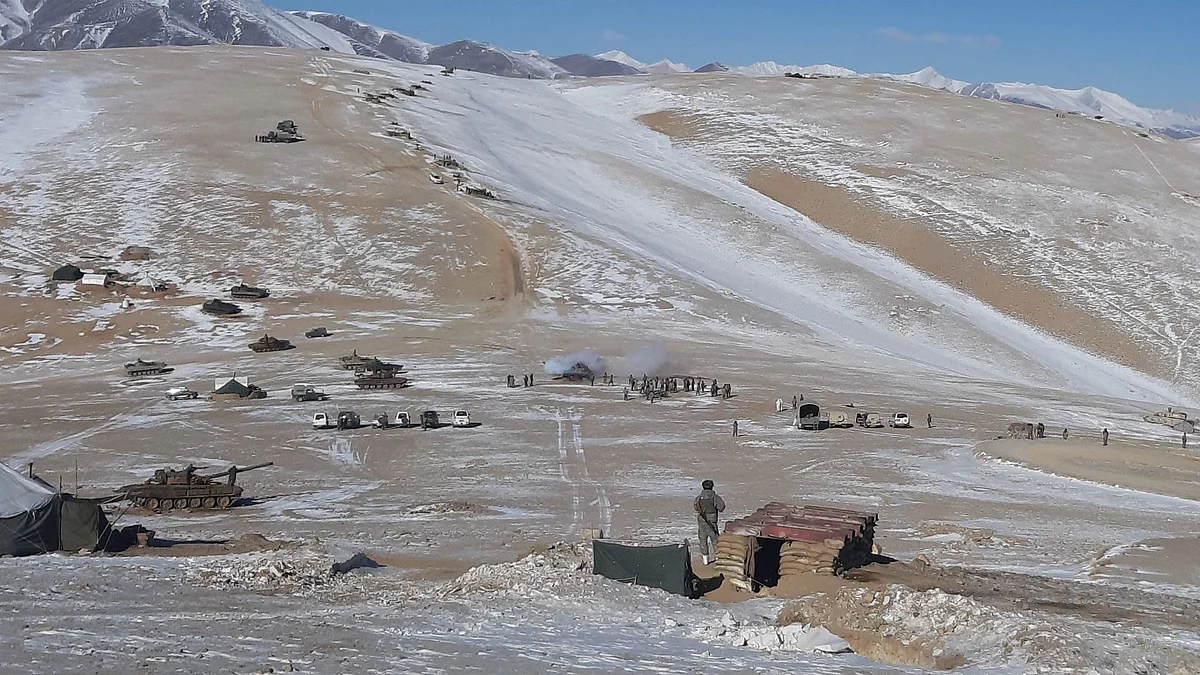 Indian Army stands strong in minus temperature