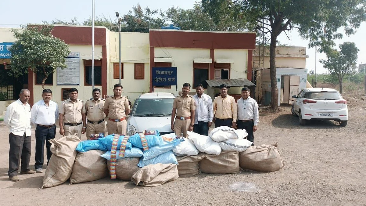 कारसह पावणे पाच लाखांचा पानमसाला जप्त