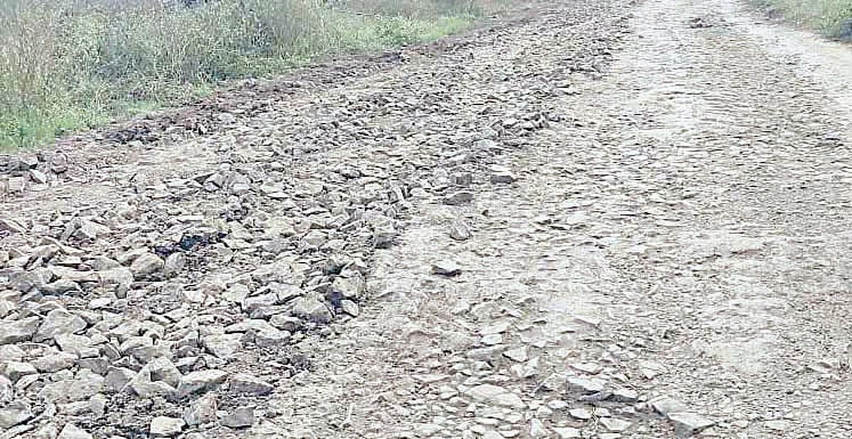 प्रतिक्षा निधीची: दोन महिन्यांपासून रस्ता उकरून पडलाय