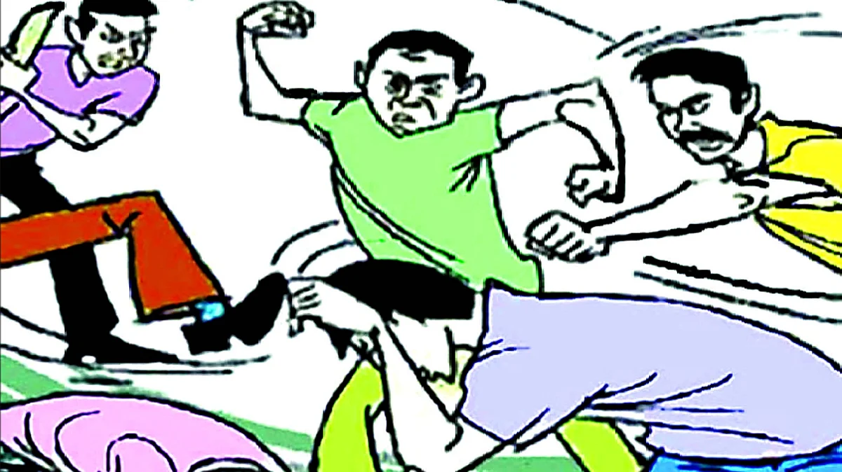 मटन खरेदीच्या कारणावरुन दोन कुटूंबात हाणामारी