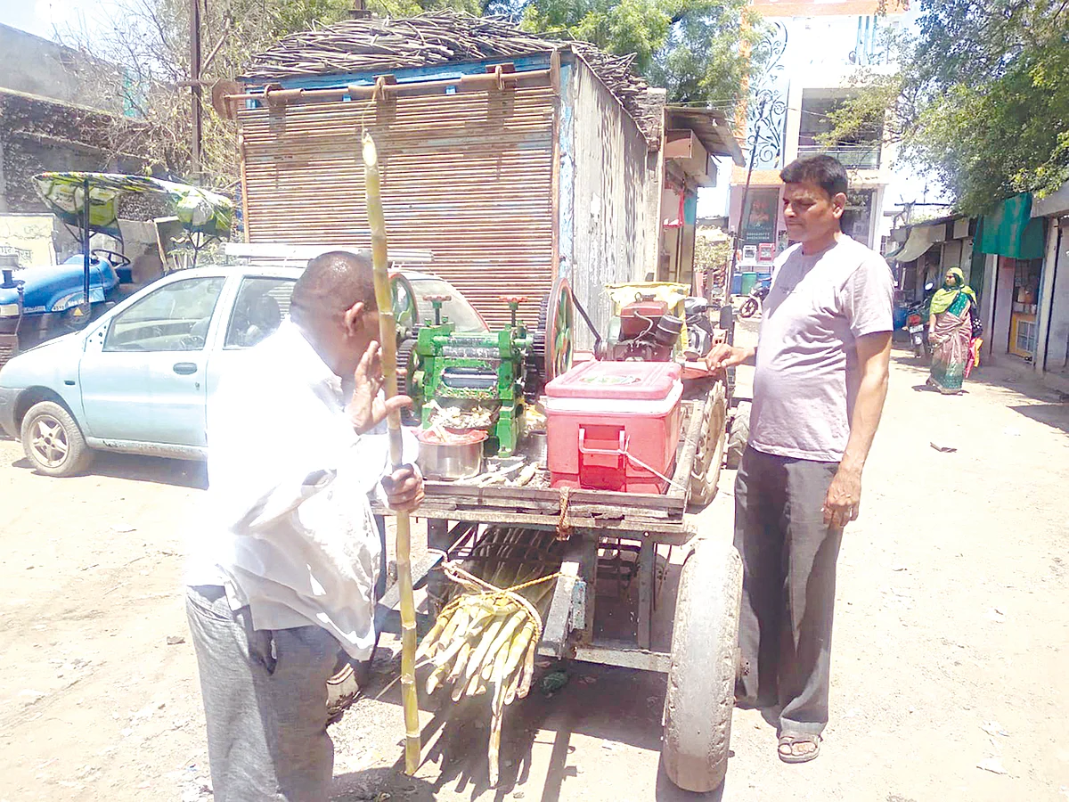 बोरद परिसरात तापमानात वाढ, उसाच्या रसाला पसंती