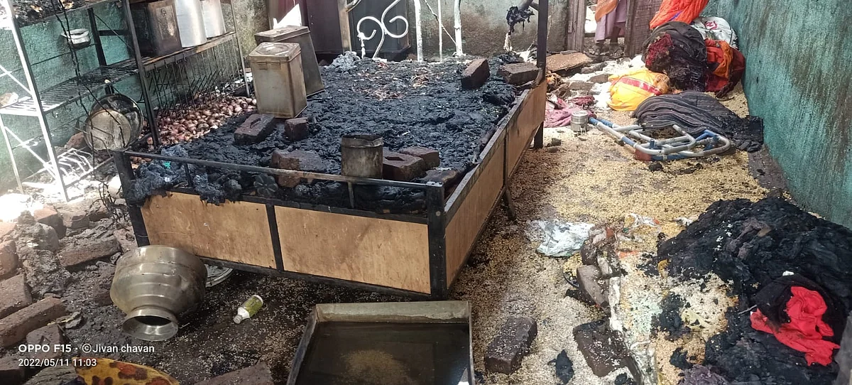 गॅस गळतीमुळे सिलेडरचा स्फोट