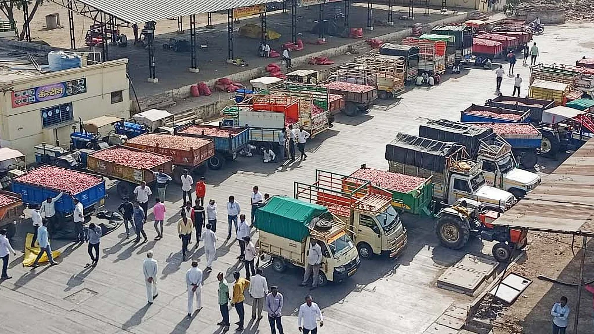 राहाता बाजार समितीत खुल्या कांद्याची आवक वाढली