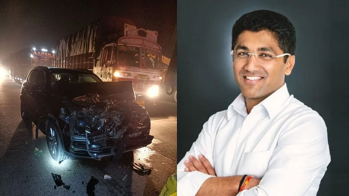 राष्ट्रवादीचे आ. संग्राम जगताप यांच्या गाडीला भीषण अपघात