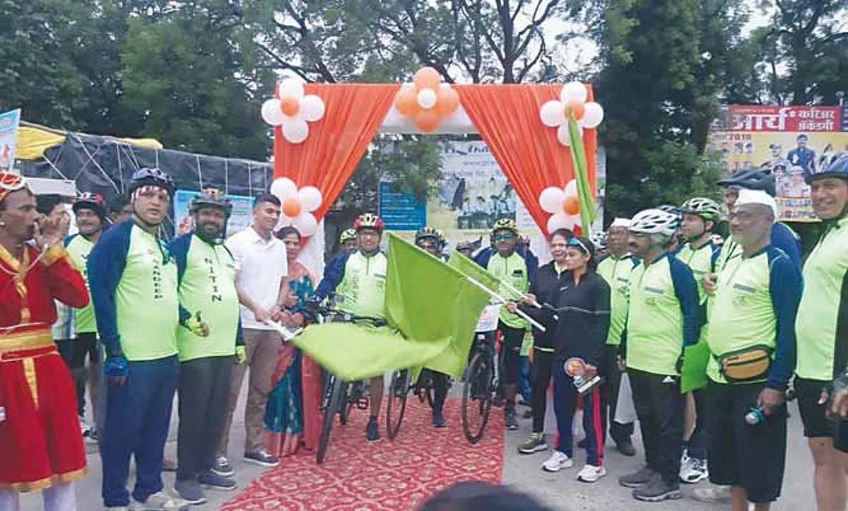 सिन्नर ते पंढरपूर सायकलवारीचे प्रस्थान