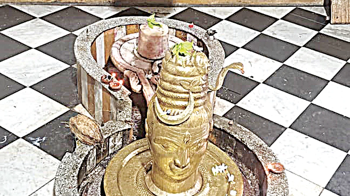 एकाच गाभाऱ्यातील दोन शिवलिंग (छायाचित्र- ललित फिरके)