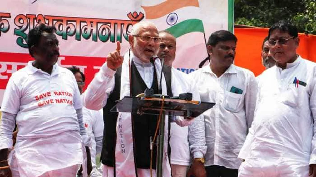 पंतप्रधान मोदींचे भाऊ प्रल्हाद मोदींचं जंतरमंतरवर आंदोलन, केली 'ही' मागणी