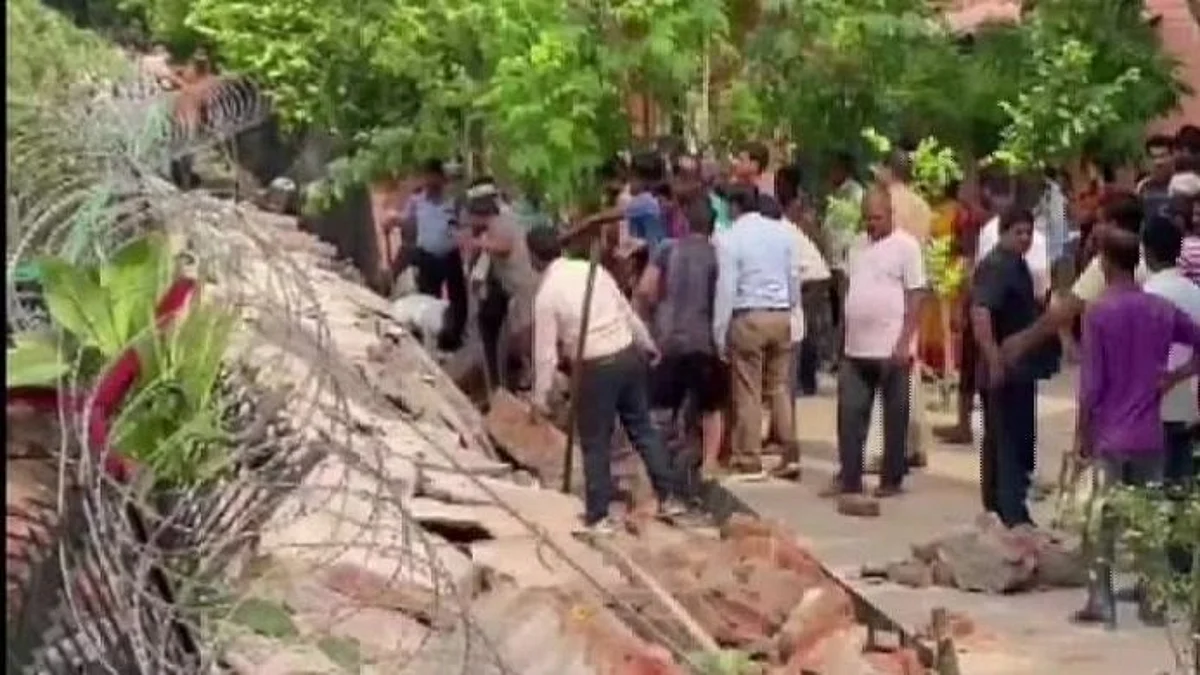 भिंत कोसळून ४ जणांचा मृत्यू