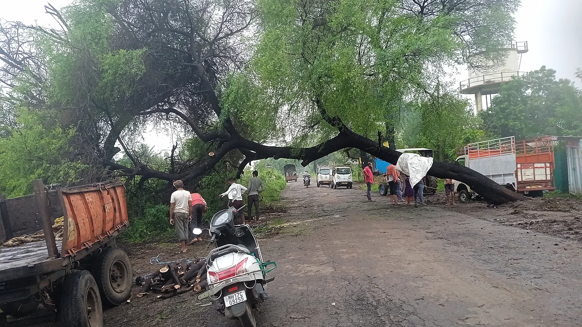 कडीत-फत्याबाद परिसराला वादळी पावसाने झोडपले