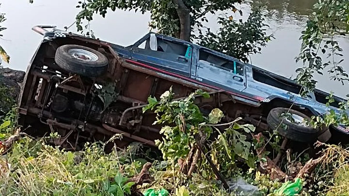ब्रेक फेल झाल्याने क्रुझर दरीत कोसळली; दोघांचा मृत्यू, २५ जखमी