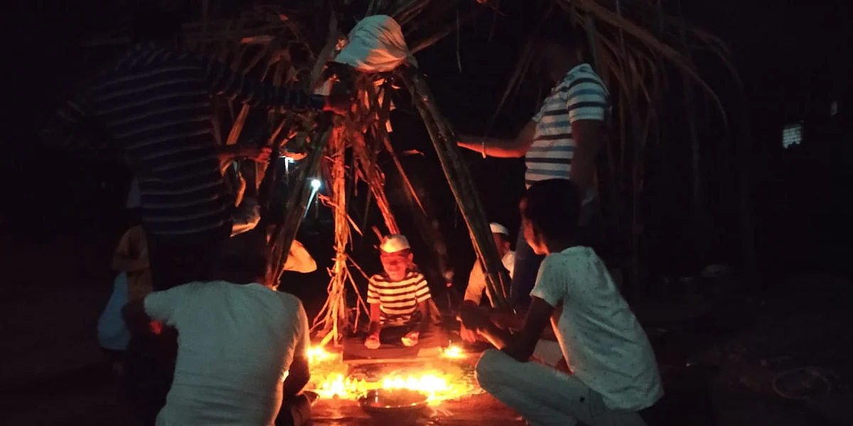 पाडळसरेत देव खोपडीत ठेवून पूजन
