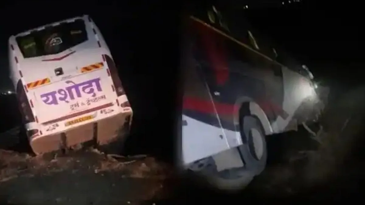 सहलीहून परतणाऱ्या विद्यार्थ्यांच्या बसचा अपघात; २४ जण जखमी तर तीन मुली गंभीर