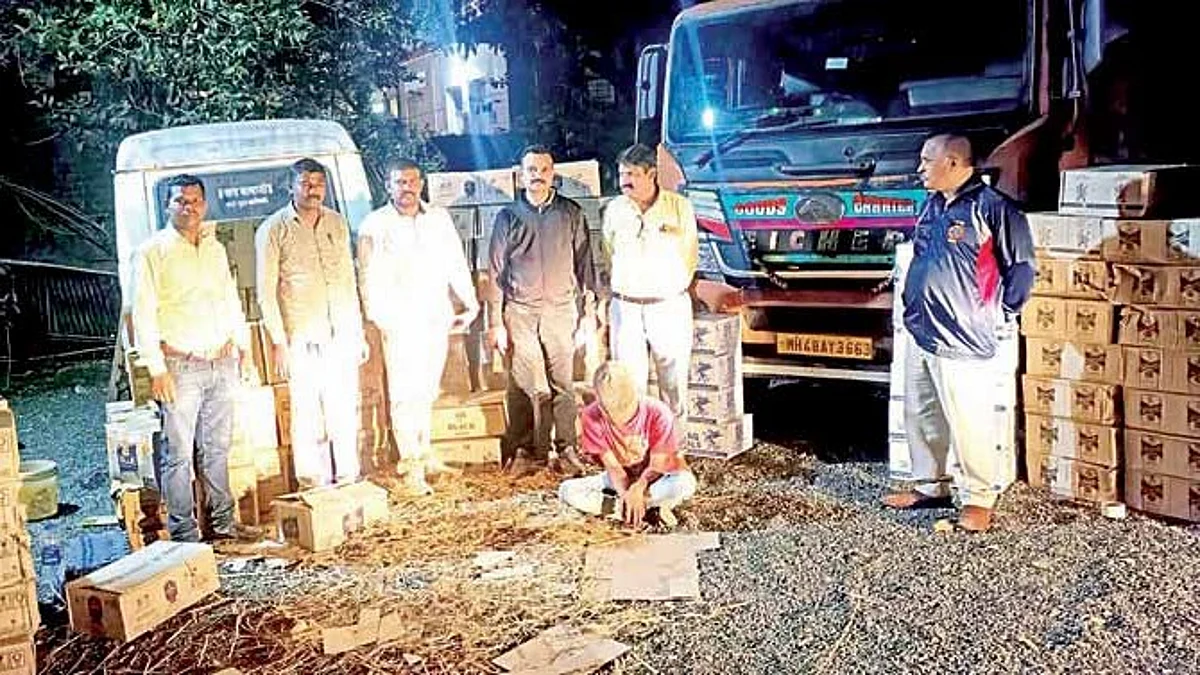लाखोंचा मद्यसाठा जप्त