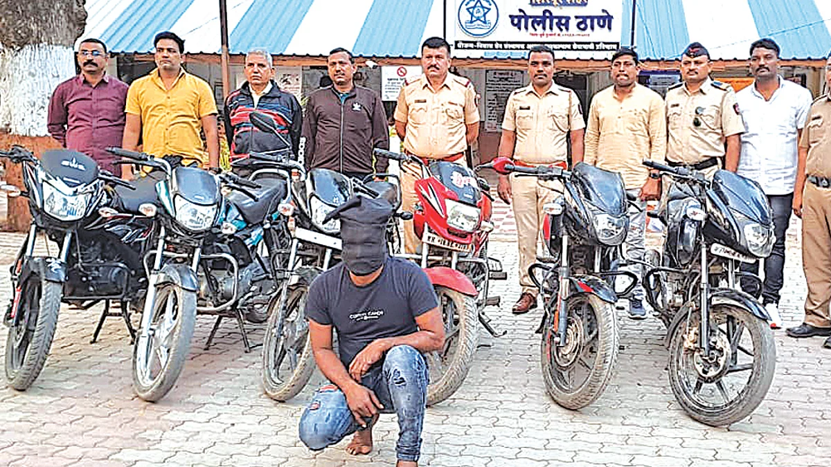 मध्यप्रदेशातील चोरटा गजाआड, 6 दुचाकी हस्तगत